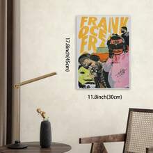 Framed  Rapper Signature Canvas Art Poster, Vintage Wall Decor For Bedroom And Gym, Decorative Gift For New Year, Valentinc'S Day, Living Room, Bathroom, Bedroom, Kitchen - Đã đóng khung - Xem 5