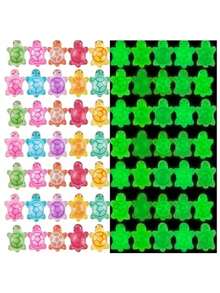 20/30/50/100pcs Set Glow-In-The-Dark Mini Rubber Ducks, Realistic Plastic Small Duck Toys, Glow Toys, Party Favors Filler - Multicolor - View 5