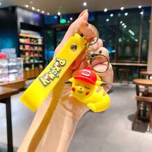 pokemon 新款宝可梦睡着的皮卡丘钥匙扣、吊坠，可爱骑拉帝纳毛绒玩具包挂饰，汽车挂饰，学生背包挂件，背包装饰品 - 彩色 - 查看 6