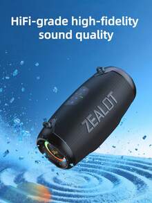 ZEALOT P15 50W 大功率无线音箱，便携式户外设计，防水，5 个扬声器，RGB 灯光，支持 SD 卡/USB/AUX 输入，支持菊花链连接，支持免提通话，兼容手机/平板电脑/电视/电脑，适合户外派对、家庭聚会、海滩派对等场合。 - 均碼 - 查看 6
