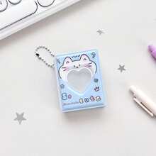 1pc Valentine's Day Heart-Shaped 1-Inch Photo Album, ID Photo Album Pendant, Sticker Album, Card Holder - Multicolor - View 9