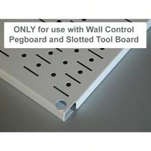 Wall Control 10-HS-001 R Pegboard Standard Slotted Hook Pack Slotted Metal Pegboard Hooks for Pegboard and Slotted Tool Board - Rojo - Ver 5