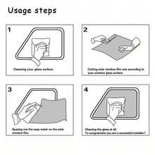 Láminas negras para ventana de coche VLT de x 50CM, película tintada para ventana de casa, Protector, películas adhesivas, caja de palo de algodón perlado PAC UYPR - 5 por ciento - Ver 5