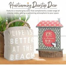 Pavilion Gift Company 72152 - Tapón para puerta en la playa 5 x 6 pulgadas color bronceado beige blanco - Bronceado - Ver 6