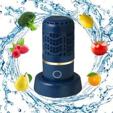 Fruit And Vegetable Washing Machine IPX7, Waterproof, Vegetable Cleaner, With OH-Ion - Blue - View 6