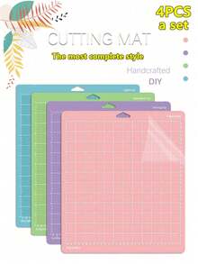 12英寸x12英寸雕刻机切割垫，高精度防滑垫，适用于激光雕刻、乙烯基切割和手工制作，自愈表面保护工作台 - 网格粘性防滑切割垫，是手工制作、绗缝、缝纫、剪贴簿制作和所有艺术活动的理想之选，非常适合DIY工艺品和纸张切割，保护您的工作台，也非常适合学校项目 - 綠色 - 查看 2