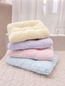 Fluffy Faux Sheepskin Pet Mat - Soft Sherpa Pet Bed For Small Medium Dogs, Puppies & Kittens, Cozy Plush Pet Pad For Indoor Cats & Small Pets - Multicolor - View 8