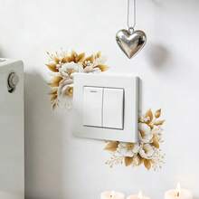Bộ 1/3/5 miếng dán công tắc điện hình lá cây xanh đơn giản, trang trí tường công tắc bằng cây xanh, miếng dán trang trí công tắc, trang trí nhà cửa tươi mới và nhỏ gọn, nhiều kiểu dáng cây xanh, họa tiết hoa tự dính, dễ dán, thích hợp cho phòng tắm, nhà cửa, trang trí tường, nhà bếp, trang trí phòng. - Nhiều màu - Xem 4