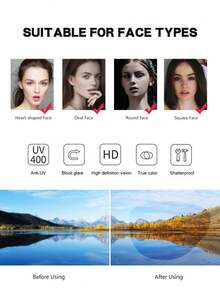 1副奢华水钻猫眼时尚眼镜，女士2026新款复古时尚眼镜，设计师街头风 - 彩色 - 查看 10