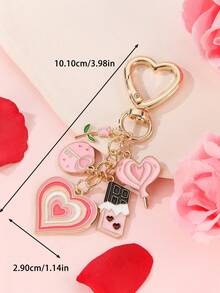 Envelope de Rosa de Chocolate em Liga Metálica - Um Presente para Ela no Dia dos Namorados, Lembrança Romântica de Joias, Acessório Personalizado de Carta de Amor, Presente para Namorada/Esposa - Multicolorido - Visão 7