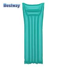 Bestway 44007 夏季三色可选成人充气游泳池漂浮垫，充气气垫游泳池漂浮垫，适用于泳池、河流和海洋 - 青碧色 - 查看 11