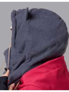 Cute Cat Ear Women's Winter Warm Head Cover - Fleece Helmet Compatible Hood Mask For Skiing, Motorcycle & Outdoor Cold-Weather Activities Vacation Outfits - Multicolor - View 4