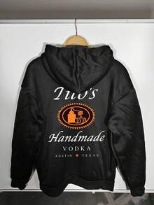 Handmade VodkaAustralia Texas Women's Plus Size Sweatshirt, Warm & Windproof Sport Top, Kangaroo Pocket Casual Sweatshirt - Black - View 1