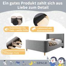 Bed Frames - Grey - View 5