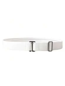 1/2 pezzi Cintura elastica invisibile da donna, cintura elastica trasparente intrecciata con fibbia piatta - Multicolore - Visualizzare 15