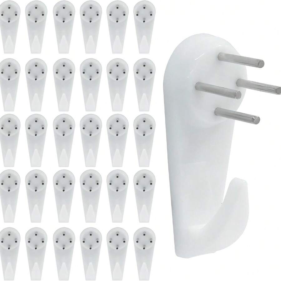 20pcs Invisible Wall Nails, Photo Frame Nails, Cross Stitch Nails, Wall Hooks, Non-Damaging Nails