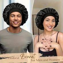 1 Stück Damen Faux Seide elastische Beanie Mütze, Schlafmütze, Haartuch, Schönheitssalon Kappe