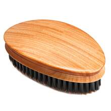 Goiple 1pc 360 Wave Brush For Defining Wave Pattern, Scalp Massaging, Enhancing Hair Pull, Fuller Coverage, Travel-Friendly, Pocket-Size, Curved Design, Medium Hard Bristle, Premium Natural Wood, Daily Styling, Men With Textured, Curly Hair, Enthusiasts Pursuing 360° Waves | 5 Colors (Black/Natural Wood Grain/Zebra Wood Grain/Blue Wood Grain/Red Brown Wood Grain) | Salon-Quality Professional Hair Tool For Barbers, Hairstylists & At-Home Use | Perfect Valentine's Gift - Light Wood Color - View 2