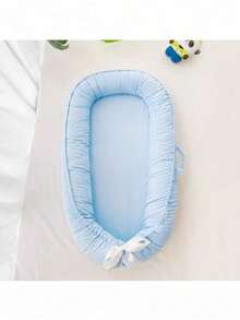 1 pieza Nido portátil para bebé de unicolor, diseño biológico con cremallera, desmontable, adecuado para bebés de 0 a 1 año - Multicolor - Ver 14