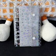 Bìa đựng tài liệu trong suốt hình ngôi sao lấp lánh cỡ A6, Sổ dán bìa trong suốt, Sổ dán, Giấy thay thế trong suốt, Miếng đệm mực, Thẻ dán hình kẹo nhỏ giọt, Con dấu, Túi đựng ảnh, Album ảnh, Sổ kế hoạch, Nhật ký, Sổ tay, Văn phòng phẩm - Nhiều màu - Xem 7