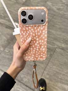 Y2K Luxury Cute Deer Pattern Glossy Soft Phone Case, Compatible With IPhone 17 Pro Max, 17 Pro, 17, 16 Pro Max, 16 Pro, 16, 15 Pro Max, 15 Pro, 14 Pro Max, 14 Pro, 13, 12 Pro Max, 11, 16, 15, 14 Plus, Artistic Animal Design, Shockproof Protective Cover, Gift For Girls - Deer Pattern - View 2