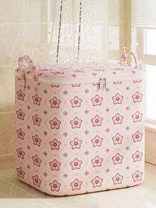 4sizes Foldable Clothes Storage Box With Handles, Large Capacity Breathable Wardrobe Clothes Storage Box With Handle And Zipper, Reinforced Portable Storage Bag For Blankets, Bedding, Space Saving Closet Organizer For Bedroom, Home, Dorm, Quilt And Also Dirty And Clean Clothes Hamper, Clothes And Toy Storage Organizer - Multicolor - View 7