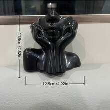 1. 塑料人脸造型化妆刷收纳盒 - 黑白骷髅头设计化妆品收纳盒（带眉笔槽） - 方便携带的收纳盒，适用于梳妆台、浴室、办公室 - 化妆台 - 彩色 - 查看 11