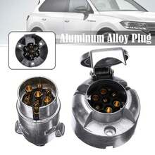 Enchufe de aleación de aluminio para remolque de camión, conector eléctrico duradero de pines, 12V, enchufe europeo, reemplazo profesional para camión CRPV - 1 - Ver 5