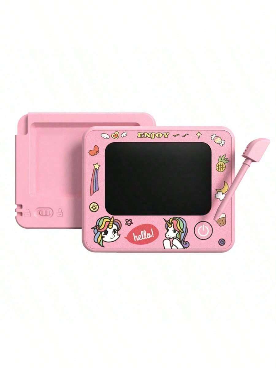 Small Model Mini LCD Writing Tablet For Kids,Portable Keychain-Sized Drawing Pad For Kids, Colorful Doodle Board Pad, Learning And Educational Toys For Kids, Creative Birthday Gifs For Toddlers - Pink - View 1