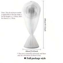 1pc Modern Style Dust Cover For Electric Fan, All-Season Protective Sleeve, Home Fan Accessory, Fits Tower Fan, Floor Fan, Household Dust-Proof Cover, Essential For Home & Office, Universal Size,Women's Day,Travel Essentials,Wedding Favours,Y2k,Bedroom,Car Accessories Women,Kitchen Decor,Kitchen Decor,Household Items - Multicolor - View 3