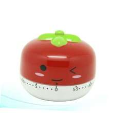 Cabilock 3 Piezas recordatorio de Cocina Temporizador de Tomate Temporizador mecánico de 60 Minutos. Egg Timer de panqueques de Cuenta Regresiva para el hogar Rojo - Rojo - Ver 5