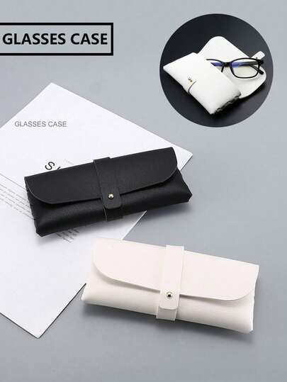 1 Portable Leather Eyewear Storage Box, Suitable For Storing And Protecting Glasses