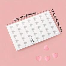 1个装 8/15/35/42孔心形硅胶蛋糕模具，情人节心形慕斯蛋糕模具，结婚纪念日蛋糕装饰，心形法式甜点果冻布丁烘焙模具，厨房烘焙工具 - 白色 - 查看 14
