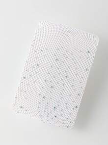 1/3双女童连裤袜，奢华水钻装饰，闪亮超薄网眼连裤袜，亲肤柔软舒适，时尚百搭，适合日常穿着、舞台表演、节日礼物、返校季等场合。 - 白色 - 查看 2