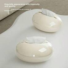 Creative Imitation Pebble Desktop Tissue Box Cover Living Room Coffee Table Desk Office Tissue Case - Single-layer Multi-color - View 8