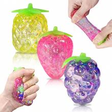 1/6/12/30pcs Squeeze Stress Relief Ball, Flashing Fruit Shaped Sensory Toy, Stretch Squeeze Ball, Relieve Stress & Anxiety, Party Favor, Random Style & Color - Multicolor - View 1