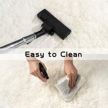 Large, Long-Pile Rug, 160 X 230 Cm, Available In Various Colors. It Is Lint-Free, Machine Washable, And Soft To The Touch. Suitable For Apartments, Living Rooms, Bedrooms, And Playrooms. An Ideal Choice For Stylish Decor. - 奶油白 - 查看 7