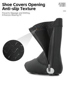 WEST BIKING Cycling Shoe Covers Lycra Fabric Windproof Heat Retention Kevlar Anti-Slip Wear-Resistant Pad Adjustable Tightness Autumn Winter Bicycle MTB Cycling Shoe Covers