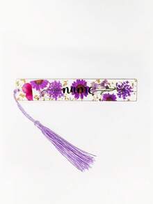 客製化浮雕雛菊樹脂書籤附長流蘇，可客製姓名花卉書籤，送給愛書女性讀者、教師、學生的禮物，辦公室學校用品閱讀工具 - 彩色 - 查看 16