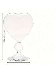 1 pieza Elegante copa de cóctel en forma de corazón con cristal romántico y pajita a juego - Perfecta para servir martinis, vino, jugo y whisky - Accesorio ideal para bar en casa y obsequio para fiestas - transparente - Ver 9