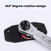 Brake Caliper Tool Ratchet Brake Piston Reset Tool With 4 Brake Pad Replacement Hooks… - A - View 2