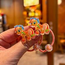 2Pcs My Little Pony Hair Bands, Highly Elastic Ponytail Ties, Braided Headbands, Ideal Gifts And Accessories For All Hairstyles, Birthday Gifts, Holiday Giveaways, Perfect Christmas Stocking Fillers, Gifts, Home Decor ,Hair Rubber Bands ,Scrunchies ,Hair Rope ,Elastic Hair Tie - Multicolor - View 9