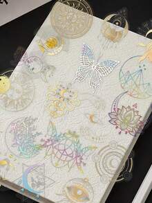 50张彩色激光贴纸，可用于装饰计划本、日记本、剪贴簿、手机壳、吉他、滑板、平板电脑和其他日常用品，也可作为派对礼品、剪贴簿用品、文具、趣味贴纸、笔记本电脑贴纸、Kindle手机贴纸。 - 彩色 - 查看 3