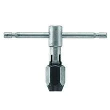 BOSCH BTH014#0-1 4 pulgadas Llave de llave de mango en T con mordazas ajustables de acero al carbono endurecido autoigualables para un roscado manual preciso incluye: 1 llave - Negro - Ver 1