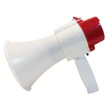 Altavoz Megáfono Mano Plegable - Potencia Máxima, Grabación, Batería Larga, Carga USB para Puesto Callejero - Blanco - Ver 7