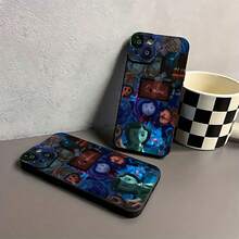 Funda para teléfono  Creepy World Compatible con fundas para teléfonos   17  16 Pro Max  15 Pro Max  13 y  12 Duradera, a prueba de golpes y elegante Una excelente opción para familiares, amigos, seres queridos, novios/novias y regalos de Navidad y Año Nuevo. - Negro - Ver 6