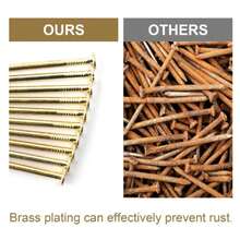 120pcs Hardware Nails, 2 Inches Nickel Plated Hanging Nails, Wall Nails For Hanging, Wood Nails, Long Nails (2 In) - ColorE - View 7