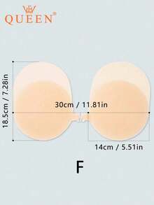 vfvQueen 1 Pair Plus Size Self-Adhesive Lift Bra Pads, Seamless Invisible Breast Petals With Lift & Cleavage, Reusable Silicone Nipple Covers, Strapless Backless Bra Tape - Multicolor - View 14
