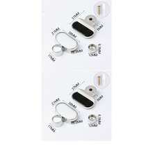Glass Mirror Clamp, Wall Mounted Mirror Holder Clamp, Glass Mirror Hanging Bracket, Round Glass Installation Clamp, Bathroom Mirror Fixing Set - Multicolor - View 12