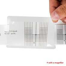 Nobsound Alineación de cartuchos acrílicos Baerwald Protractor fonografía herramienta de alineación de discos LP vinilo con lupa - como en la foto - Ver 2